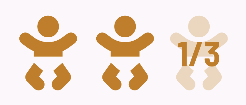 baby icon with statistic